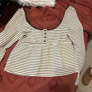 Brand New Pacsun Striped Long Sleeve Top